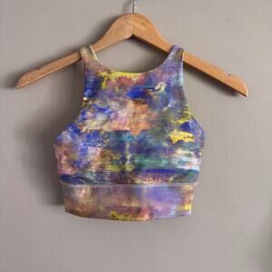 Lululemon Energy High-Neck Longline Tough Cross Back Sports Bra Altered Nature 4
